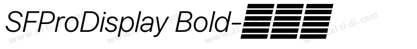 SFProDisplay Bold字体转换